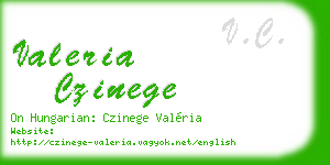 valeria czinege business card